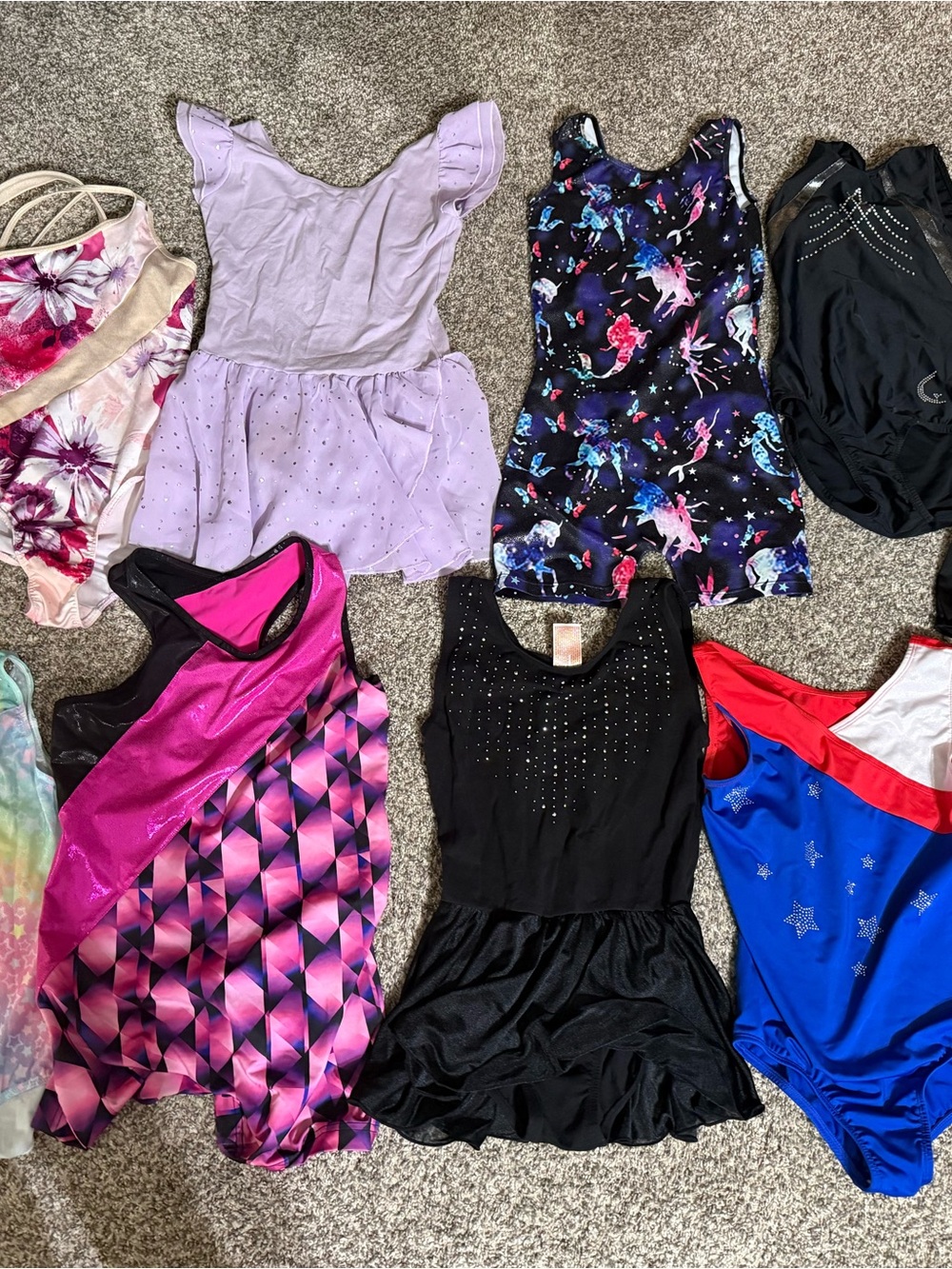 Girls sz 10-12 & 14 gymnastics Leo bundle